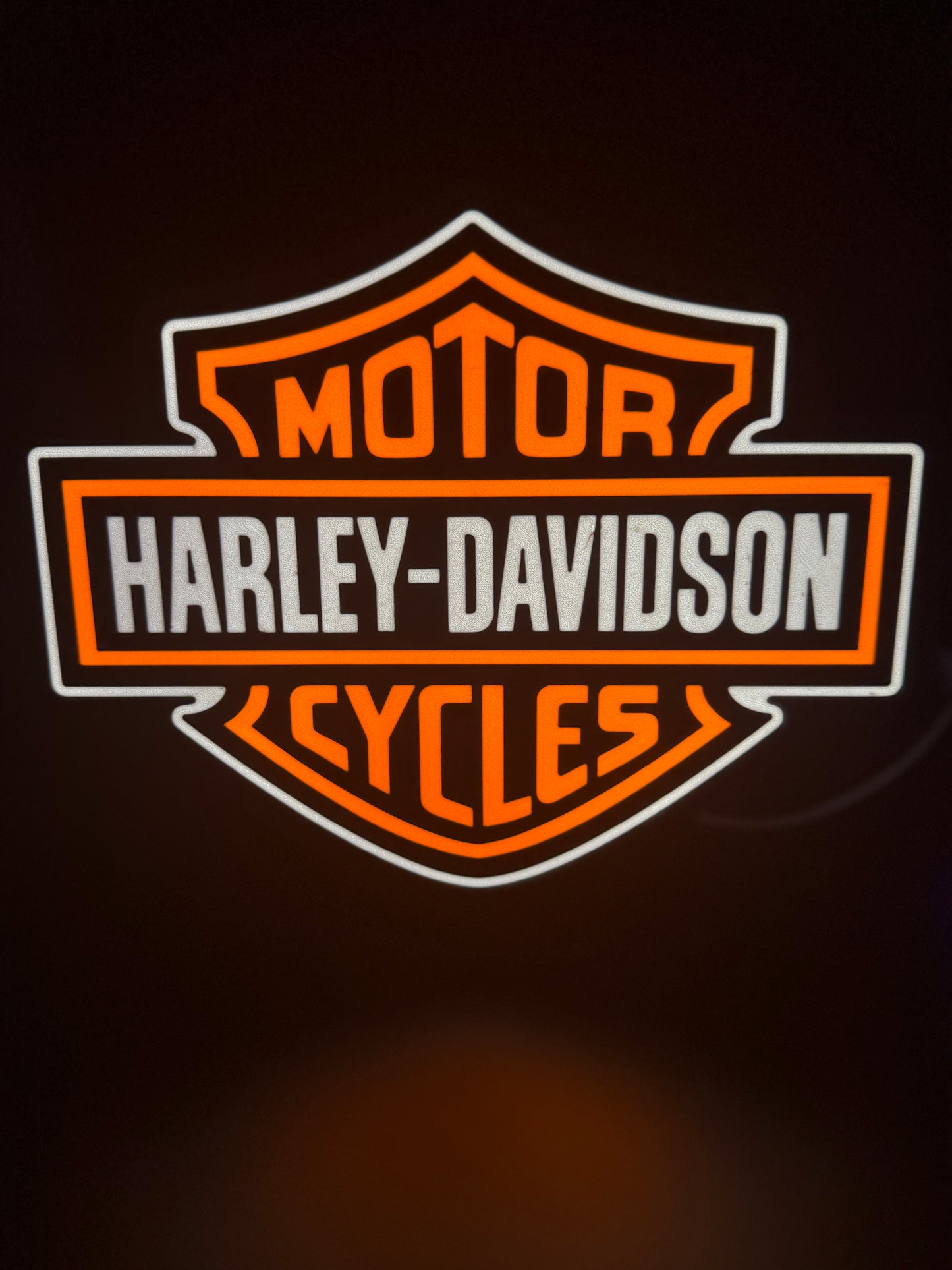 Harley-Davidson LED Logo Light Box – Illuminated Wall Sign for Bikers & Collectors