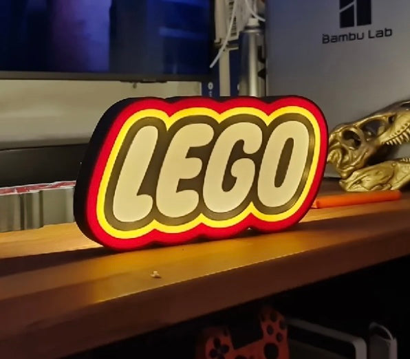 LEGO Logo USB Light Box Sign β LED Backlit Display Powered by USB