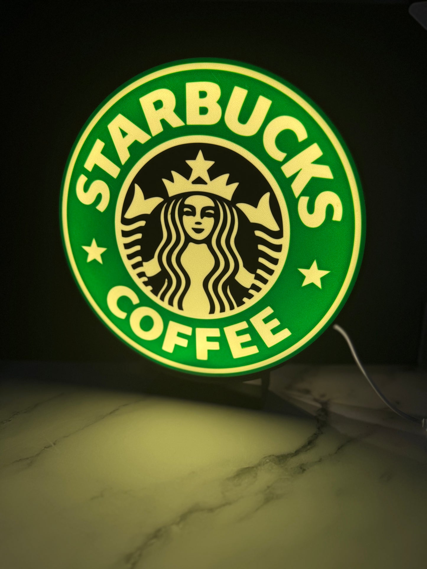 Handmade Starbucks Logo Light Box