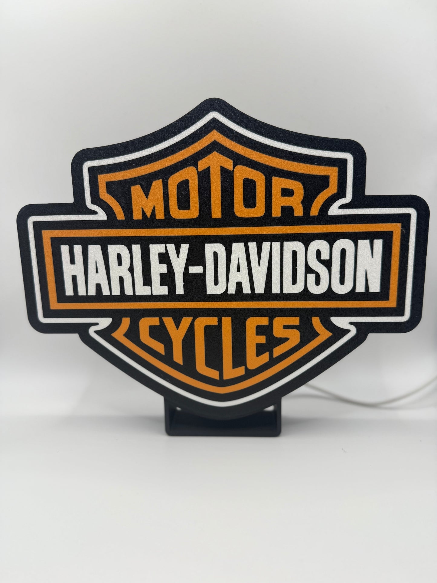 Harley-Davidson LED Logo Light Box – Illuminated Wall Sign for Bikers & Collectors