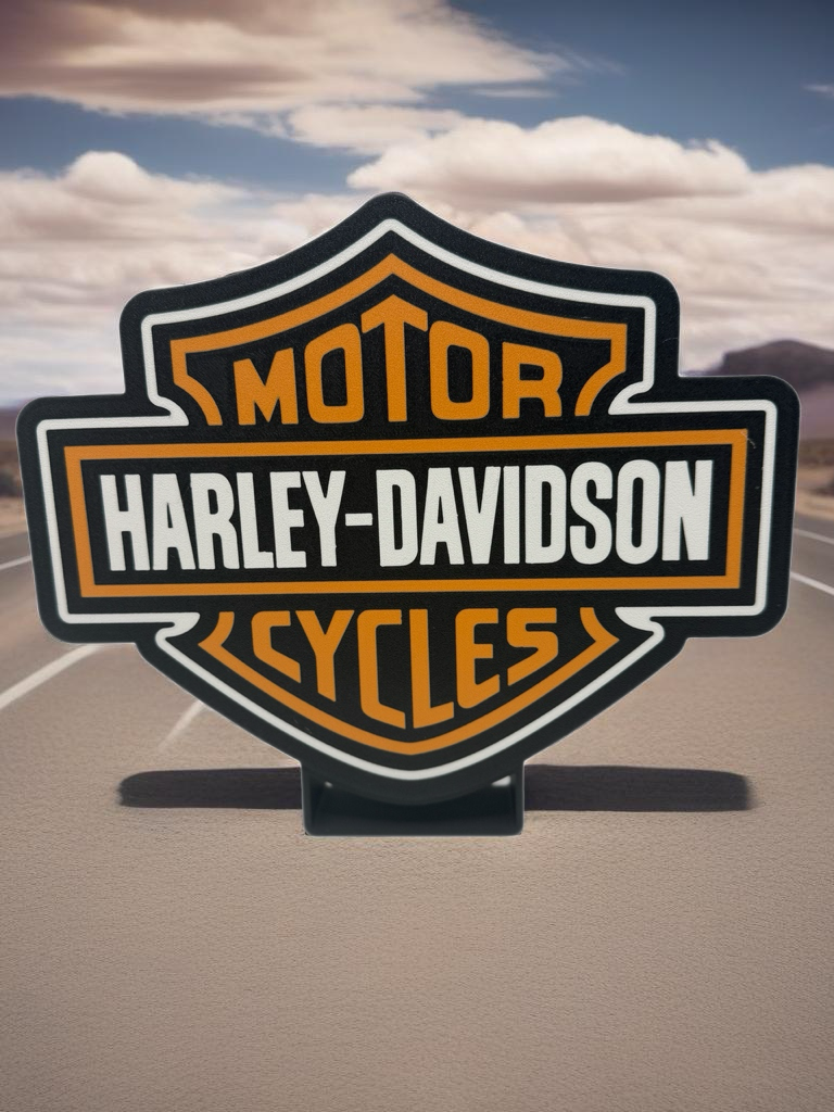 Harley-Davidson LED Logo Light Box – Illuminated Wall Sign for Bikers & Collectors